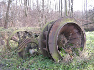 Turbina wodna myna w Krupce